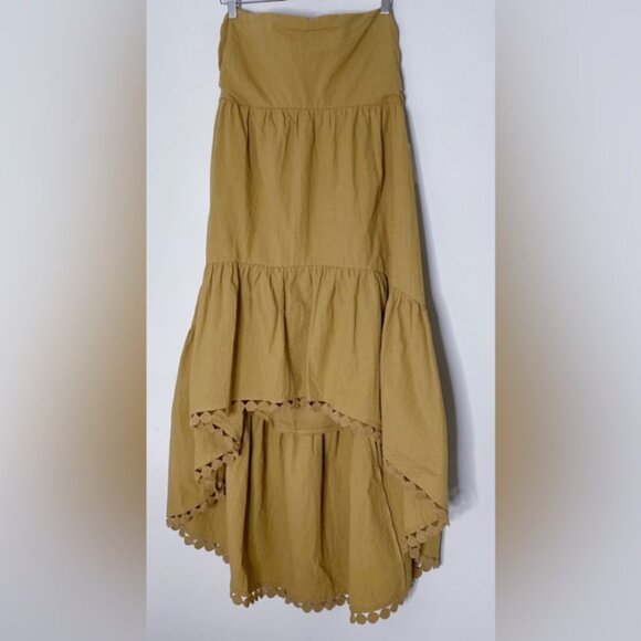 Anthropologie Maeve High-Low Strapless Midi Dress XL new with tag - Picture 7 of 8